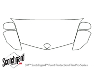 Toyota Prius 2004-2009 3M Clear Bra Hood Paint Protection Kit Diagram