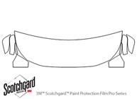 Toyota Rav4 2019-2021 3M Clear Bra Hood Paint Protection Kit Diagram