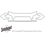 Toyota Tundra 2000-2002 3M Clear Bra Hood Paint Protection Kit Diagram
