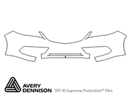 Acura RDX 2013-2015 Avery Dennison Clear Bra Bumper Paint Protection Kit Diagram