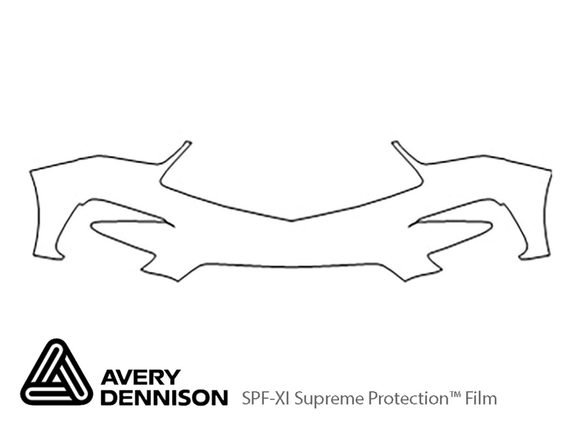 Acura RDX 2019-2024 Avery Dennison Clear Bra Bumper Paint Protection Kit Diagram
