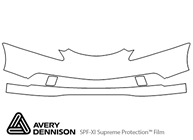 Acura RSX 2005-2006 Avery Dennison Clear Bra Bumper Paint Protection Kit Diagram