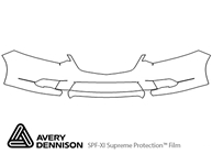 Acura TSX 2011-2014 Avery Dennison Clear Bra Bumper Paint Protection Kit Diagram