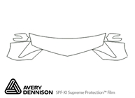 Acura ZDX 2010-2013 Avery Dennison Clear Bra Hood Paint Protection Kit Diagram