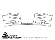 Audi A3 2006-2008 Avery Dennison Clear Bra Bumper Paint Protection Kit Diagram