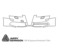 Audi A6 2009-2011 Avery Dennison Clear Bra Bumper Paint Protection Kit Diagram