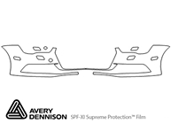 Audi A7 2016-2018 Avery Dennison Clear Bra Bumper Paint Protection Kit Diagram