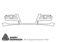 Audi A8 2006-2010 Avery Dennison Clear Bra Bumper Paint Protection Kit Diagram