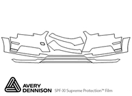 Audi Allroad 2017-2019 Avery Dennison Clear Bra Bumper Paint Protection Kit Diagram
