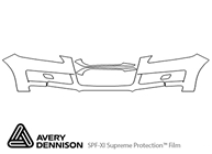 Audi Q7 2007-2009 Avery Dennison Clear Bra Bumper Paint Protection Kit Diagram