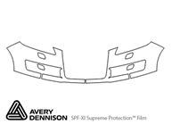 Audi Q7 2010-2015 Avery Dennison Clear Bra Bumper Paint Protection Kit Diagram