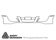 Audi R8 2008-2012 Avery Dennison Clear Bra Bumper Paint Protection Kit Diagram