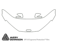Audi R8 2008-2012 Avery Dennison Clear Bra Hood Paint Protection Kit Diagram