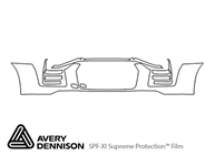 Audi R8 2018-2018 Avery Dennison Clear Bra Bumper Paint Protection Kit Diagram