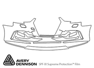 Audi RS3 2017-2020 Avery Dennison Clear Bra Bumper Paint Protection Kit Diagram