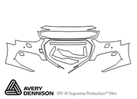 Audi RS5 2018-2020 Avery Dennison Clear Bra Bumper Paint Protection Kit Diagram