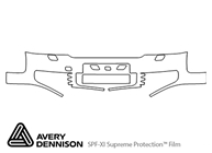 Audi S4 2004-2004 Avery Dennison Clear Bra Bumper Paint Protection Kit Diagram
