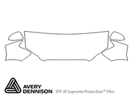 Audi S4 2005-2008 Avery Dennison Clear Bra Hood Paint Protection Kit Diagram