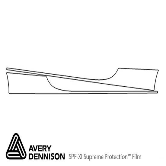 Audi S5 2016-2017 Avery Dennison Clear Bra Door Cup Paint Protection Kit Diagram
