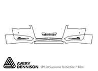 Audi S8 2015-2018 Avery Dennison Clear Bra Bumper Paint Protection Kit Diagram
