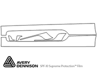 Audi TT 2008-2013 Avery Dennison Clear Bra Door Cup Paint Protection Kit Diagram