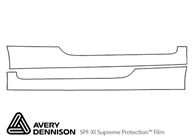 Audi TTS 2009-2013 Avery Dennison Clear Bra Door Cup Paint Protection Kit Diagram