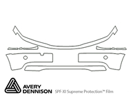 BMW 3-Series 2002-2003 Avery Dennison Clear Bra Bumper Paint Protection Kit Diagram