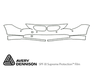 BMW 6-Series 2006-2007 Avery Dennison Clear Bra Bumper Paint Protection Kit Diagram