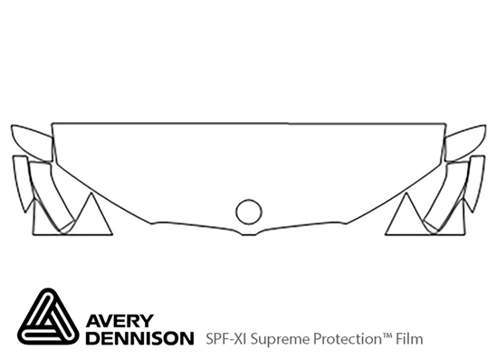BMW X4 2015-2023 Avery Dennison Clear Bra Hood Paint Protection Kit Diagram
