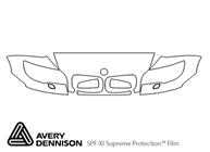 BMW X6 2008-2014 Avery Dennison Clear Bra Hood Paint Protection Kit Diagram