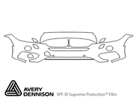 BMW X6 2015-2019 Avery Dennison Clear Bra Bumper Paint Protection Kit Diagram