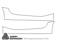 BMW Z4 2006-2008 Avery Dennison Clear Bra Door Cup Paint Protection Kit Diagram