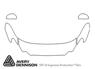 Buick Allure 2008-2009 Avery Dennison Clear Bra Hood Paint Protection Kit Diagram