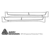 Buick Enclave 2013-2015 Avery Dennison Clear Bra Door Cup Paint Protection Kit Diagram