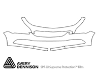 Buick Lacrosse 2017-2019 Avery Dennison Clear Bra Bumper Paint Protection Kit Diagram