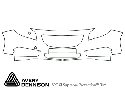 Avery Dennison™ Buick Regal 2011-2013 Paint Protection Kit - Bumper