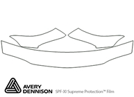 Buick Skylark 1996-1998 Avery Dennison Clear Bra Hood Paint Protection Kit Diagram