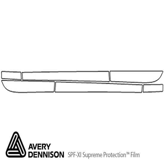 Cadillac ATS 2013-2019 Avery Dennison Clear Bra Door Cup Paint Protection Kit Diagram