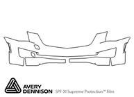 Cadillac ATS 2015-2019 Avery Dennison Clear Bra Bumper Paint Protection Kit Diagram