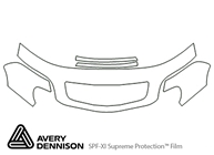 Cadillac Catera 2000-2001 Avery Dennison Clear Bra Hood Paint Protection Kit Diagram