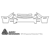 Cadillac STS 2005-2007 Avery Dennison Clear Bra Bumper Paint Protection Kit Diagram