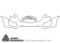 Cadillac XT5 2017-2022 Avery Dennison Clear Bra Bumper Paint Protection Kit Diagram