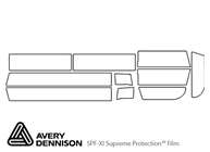 Chevrolet CK 1988-2000 Avery Dennison Clear Bra Door Cup Paint Protection Kit Diagram