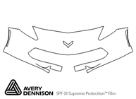 Chevrolet Corvette 2014-2019 Avery Dennison Clear Bra Bumper Paint Protection Kit Diagram