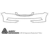 Chevrolet Impala 2014-2020 Avery Dennison Clear Bra Bumper Paint Protection Kit Diagram