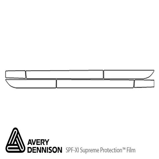 Chevrolet SS 2014-2017 Avery Dennison Clear Bra Door Cup Paint Protection Kit Diagram
