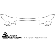 Chevrolet Spark 2019-2022 Avery Dennison Clear Bra Bumper Paint Protection Kit Diagram