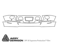 Chevrolet Suburban 2007-2014 Avery Dennison Clear Bra Bumper Paint Protection Kit Diagram