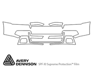 Chevrolet Trailblazer 2006-2009 Avery Dennison Clear Bra Bumper Paint Protection Kit Diagram