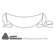 Chrysler 200 2015-2017 Avery Dennison Clear Bra Hood Paint Protection Kit Diagram